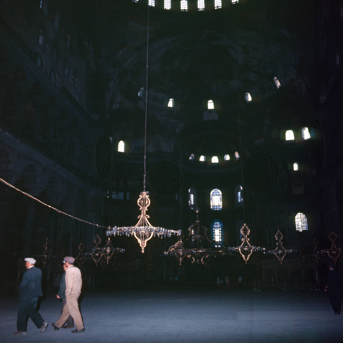 Hagia Sophia, Istanbul (537 AD) in 1971.