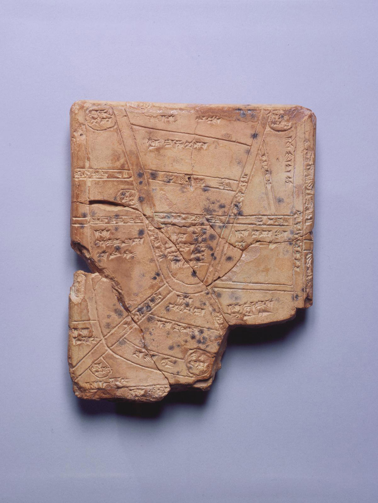 The first ever urban map. Nippur, Iraq, ca. 1500 BC.